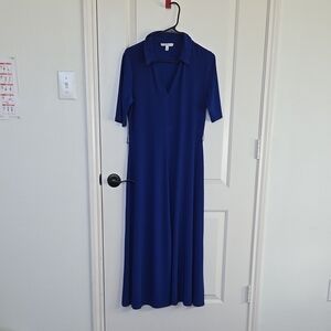 Elegant Blue Midi Dress